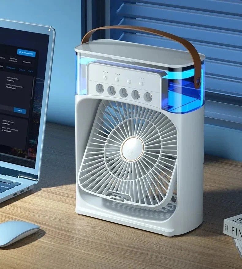 Refroidisseur d'Air Portable 3-en-1 - Ventilateur, Humidificateur & Climatiseur Personnel