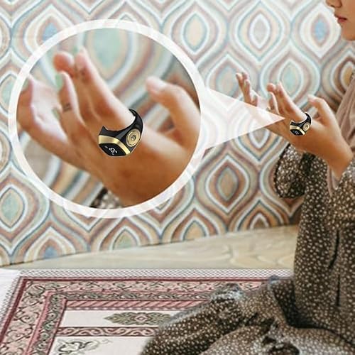 Bague intelligente Tasbeeh connectée avec rappels de prière quotidiens intégrés