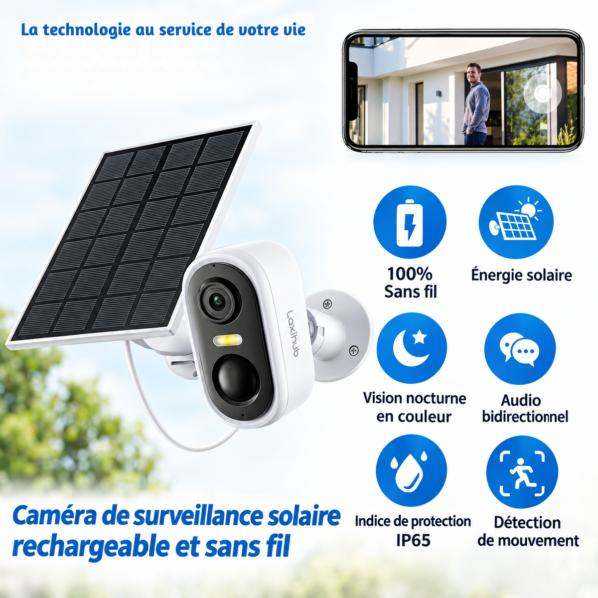 🛡️ Caméra de Surveillance Solaire Intelligente