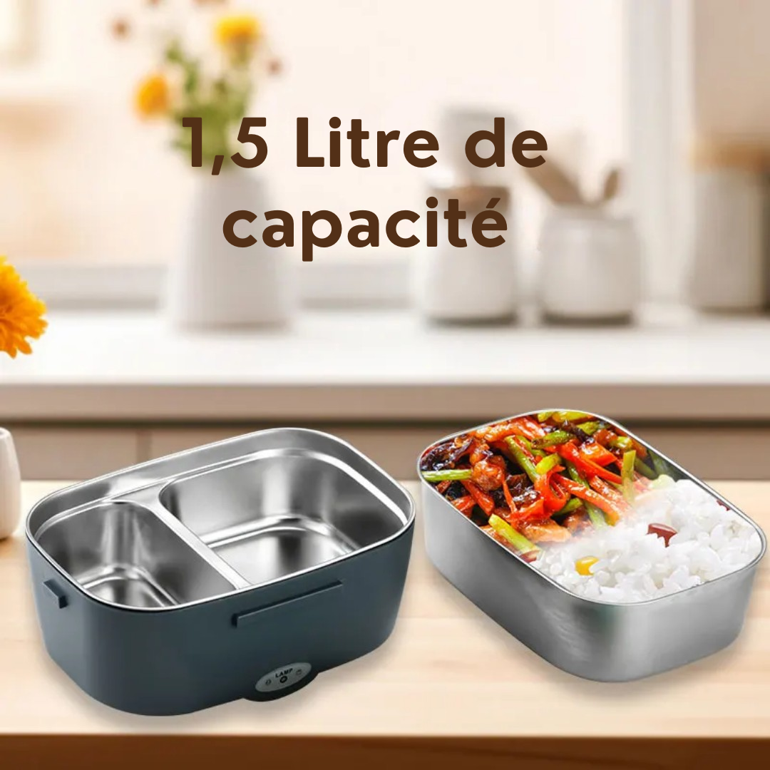 Mini Gamelle Électrique 2 Compartiments – Repas Chaud  Partout.