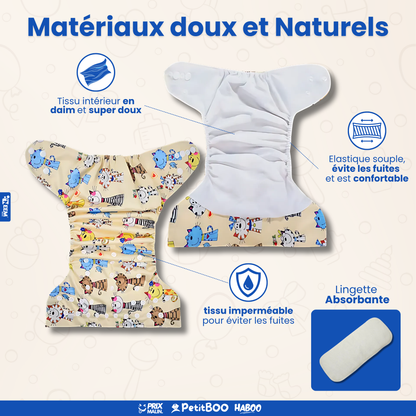 Pack de 3 couches lavables (GABON)