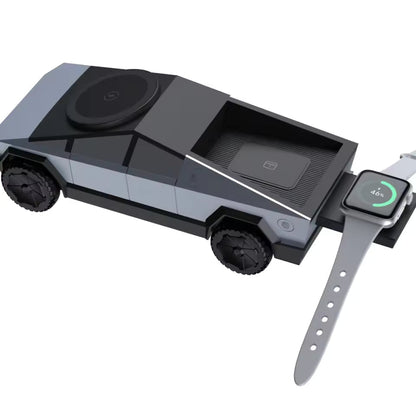 CyberDock™ – La Station de Recharge 3-en-1 Qui Impressionne Tout le Monde