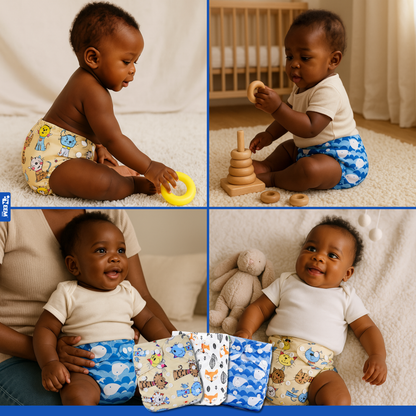 Pack de 3 couches lavables (GABON)