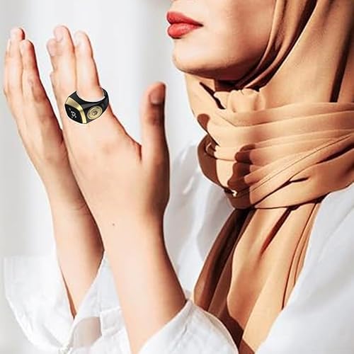 Bague intelligente Tasbeeh connectée avec rappels de prière quotidiens intégrés