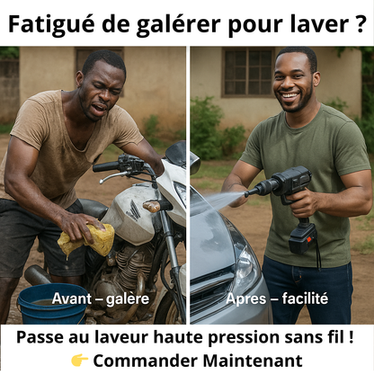 🔥Pistolet à eau haute pression portable sans fil