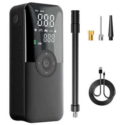 Gonfleur de pneus portable sans fil.