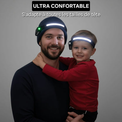 Lampe Frontale Gestuelle 230° | Rechargeable USB