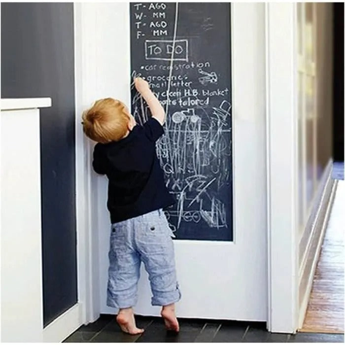 Tableau Noir Autocollant Mural – 45 cm x 200 cm