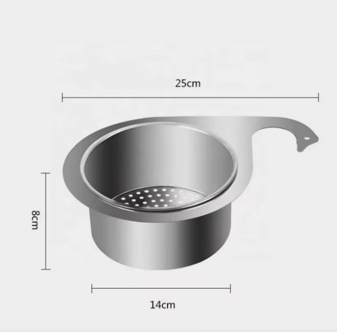 🍅 Filtre d’Évier Inox Suspendu – La Solution Maline pour une Cuisine Propre
