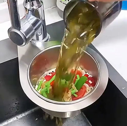 🍅 Filtre d’Évier Inox Suspendu – La Solution Maline pour une Cuisine Propre