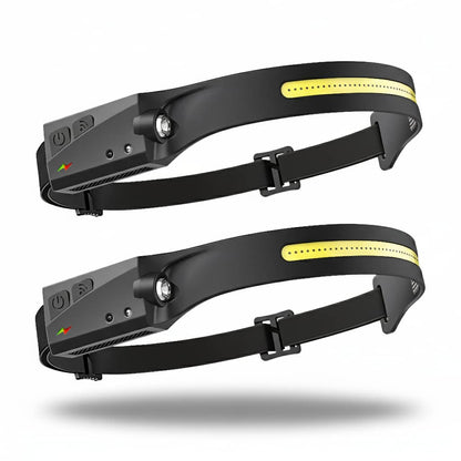 Lampe Frontale Gestuelle 230° | Rechargeable USB