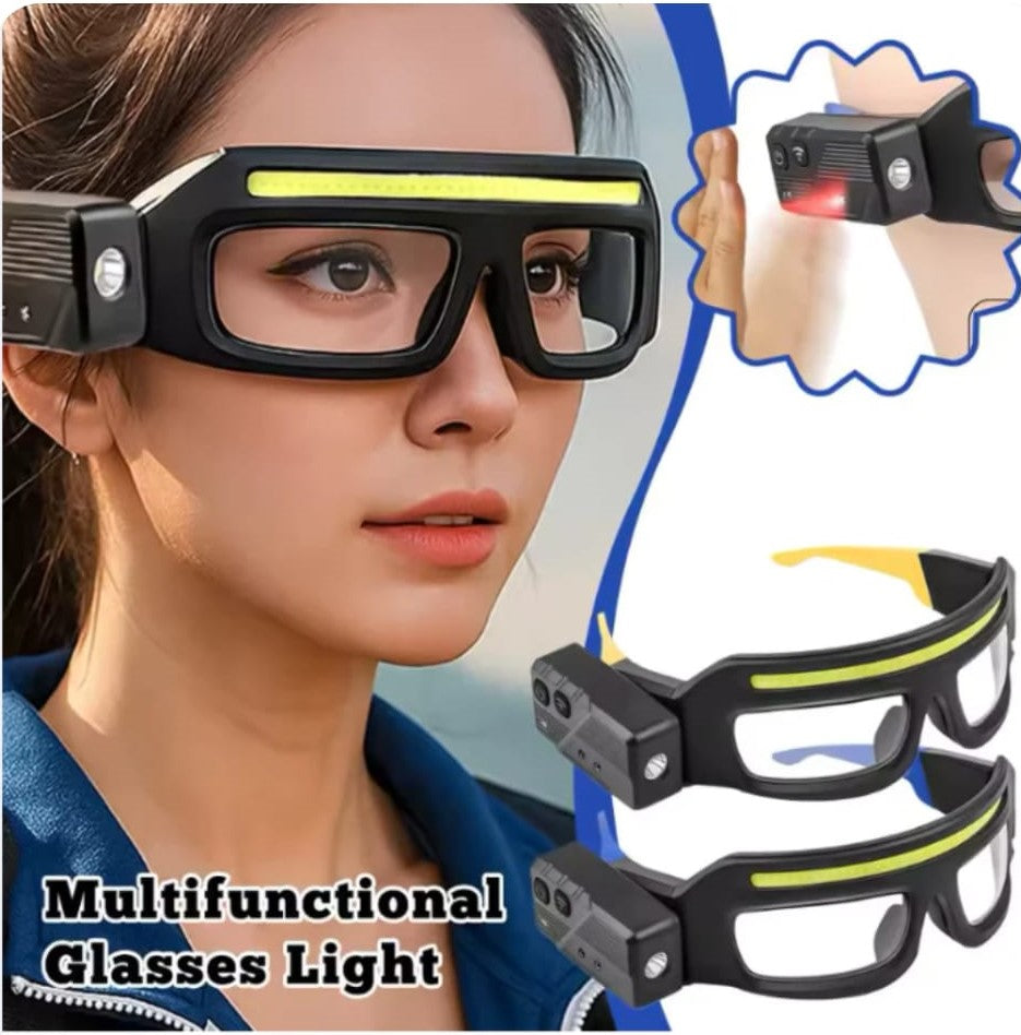 LumiGlass – Lunettes LED Frontale Étanche & Rechargeable USB-C