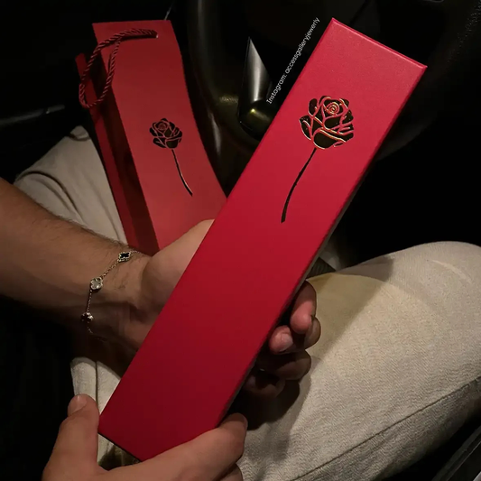 🌹Box Rose – Série Promise en Argent (Collier, Bague, Boucle d’oreille)✨