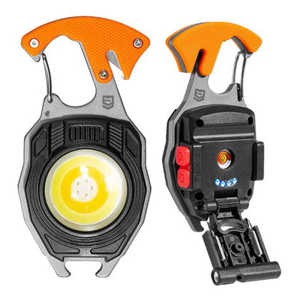 Porte-clés Multifonctions LED COB – 9 en 1, Magnétique & Rechargeable USB-C
